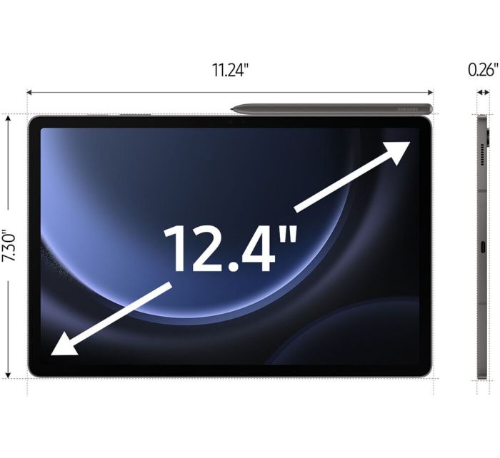 Samsung Galaxy Tab S9 FE Plus 5G 12/256GB Gray (SM-X616BZAE)