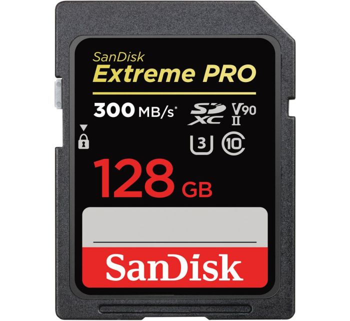 SanDisk 128 GB SDXC UHS-II U3 V90 Extreme Pro SDSDXDK-128G-GN4IN