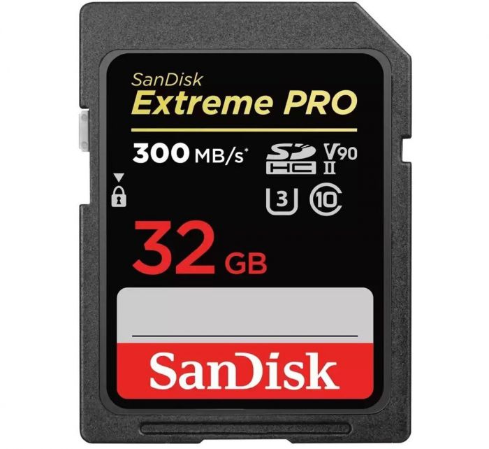 SanDisk 32 GB SDHC UHS-II U3 V90 Extreme Pro (SDSDXDK-032G-GN4IN)