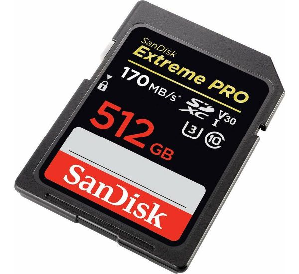 SanDisk 512 GB SDXC UHS-I U3 Extreme Pro SDSDXXY-512G-GN4IN