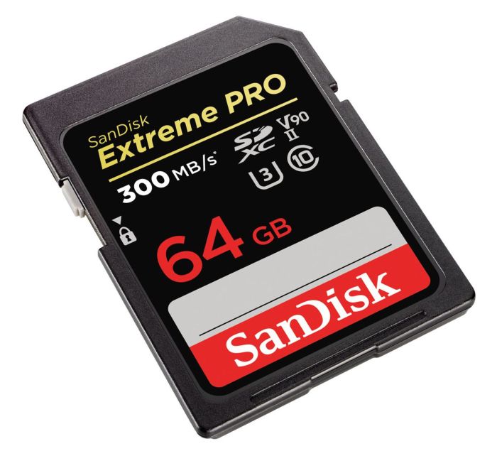 SanDisk 64 GB SDXC UHS-II U3 V90 Extreme Pro SDSDXDK-064G-GN4IN