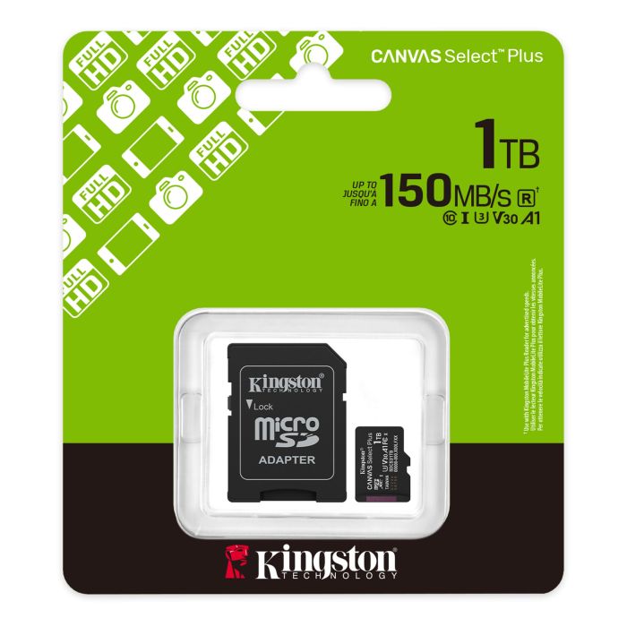 Kingston 1 TB microSDXC Canvas Select Plus Gen3 + SD-adapter (SDCS3/1TB)