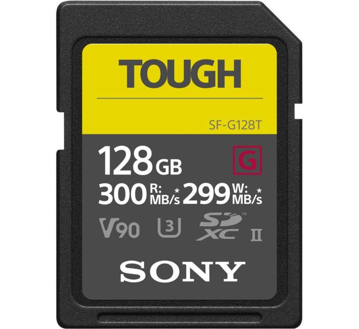 Sony 128 GB SDXC UHS-II U3 V90 TOUGH SFG1TG