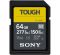 Sony 64 GB SDXC UHS-II U3 V60 TOUGH SFM64T.SYM