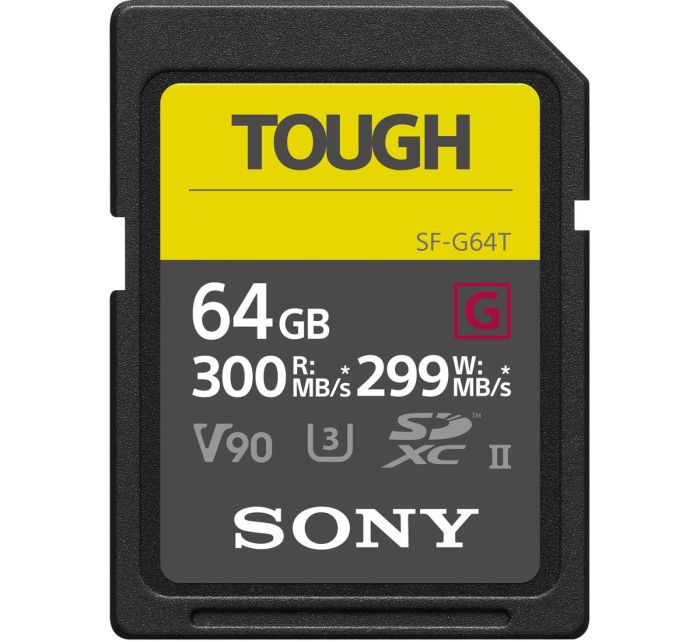 Sony 64 GB SDXC UHS-II U3 V90 TOUGH SF64TG